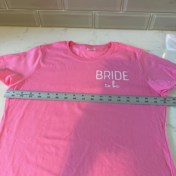 New Bride To Be Set: Pink T Shirt Size Small , Future Mrs. Sash, And Bride Hat - Picture 7 of 14